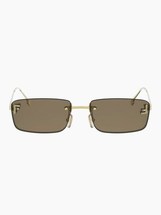 NEW!!  Fendi FE4172US 32E Gold Brown Sunglasses Authentic main image 7
